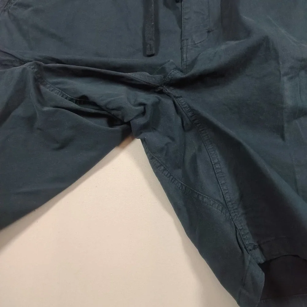 LTWT Cargo Shorts Mens 2XL Teal Blue Elastic Waist Utility Pockets Cotton Blend